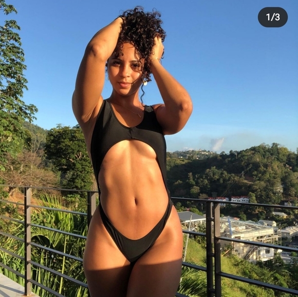 Back backless swimwear one piece swimsuit strappy - Picture 3 of 11